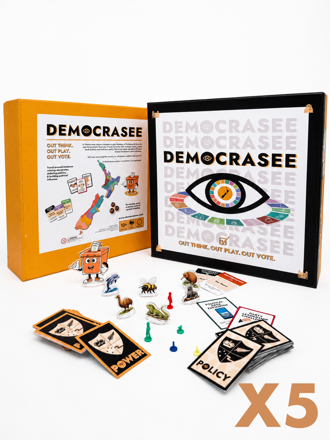 Democrasee School Pack  x 5 games + Teacher Pack (Pre-Order)